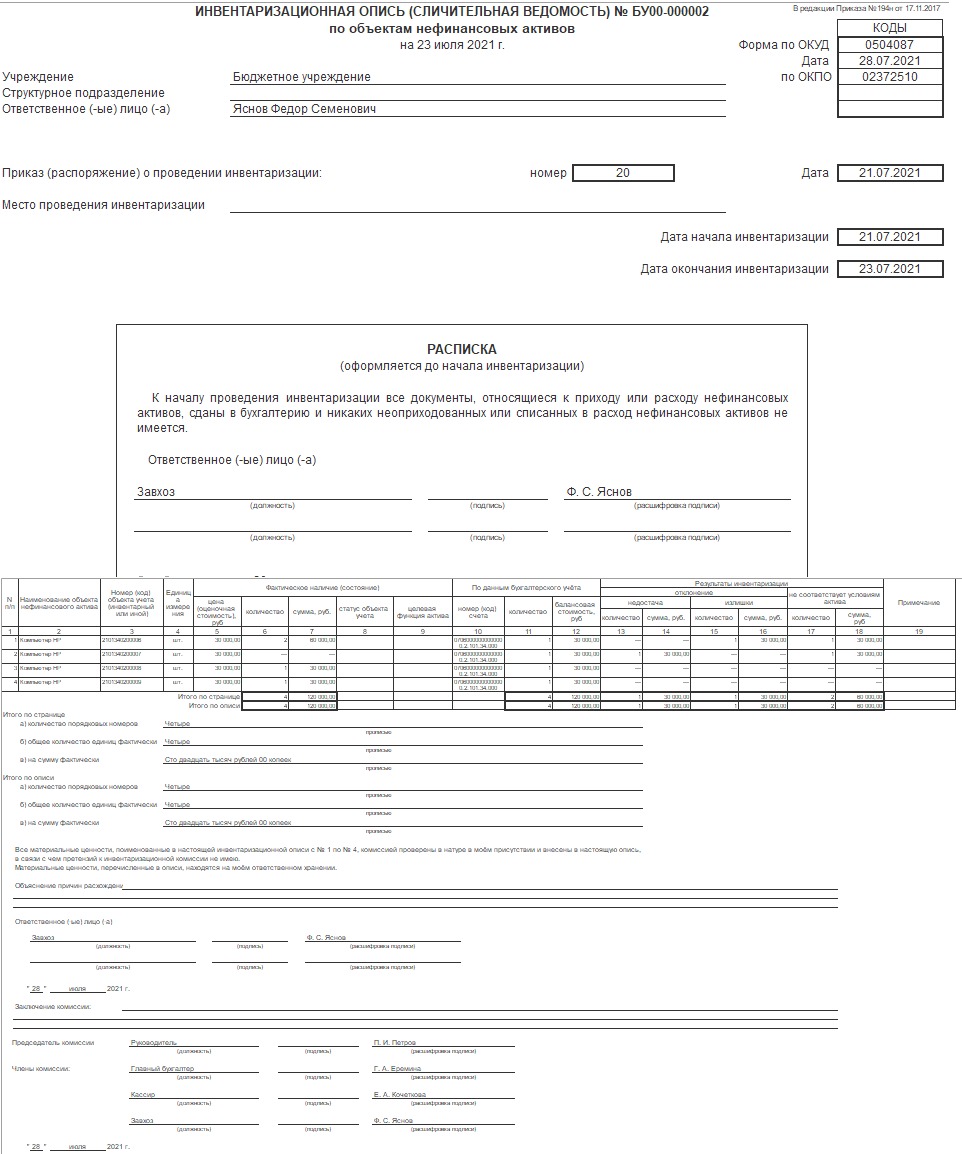 Результат инвентаризации ос. Инвентаризационная опись. Инвентаризационная опись сличительная ведомость. Сличительная инвентаризационная инвентаризационная опись ведомость. Инвентаризационная опись основных средств.