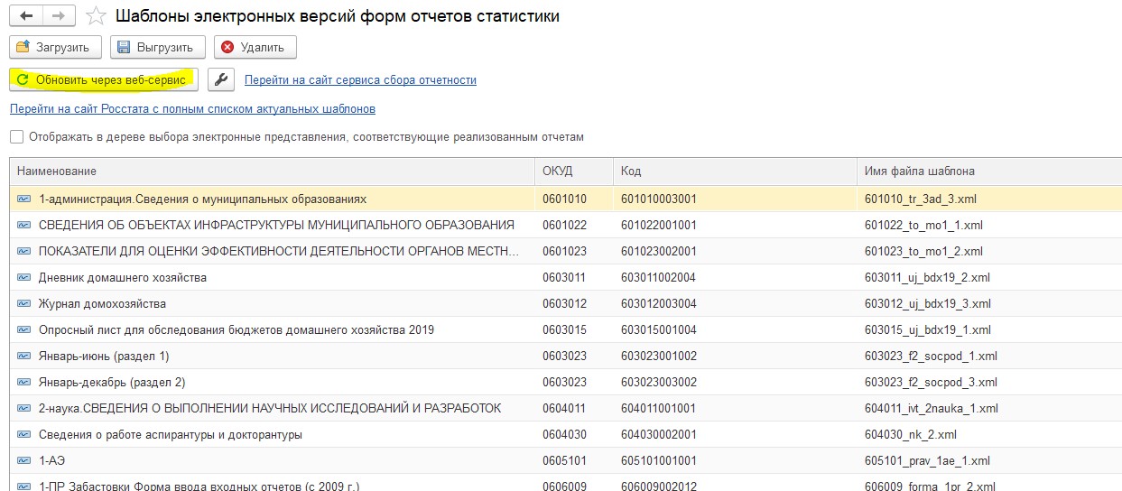 Росстата шаблоны xml. Статистическая отчетность в бухгалтерском учете. Сбор статистики по формам фсн. Росстата шаблоны xml. Обновить форму отчетности в 1с.