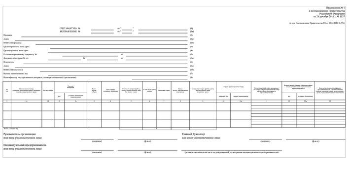 Счет-фактура по прослеживаемым товарам