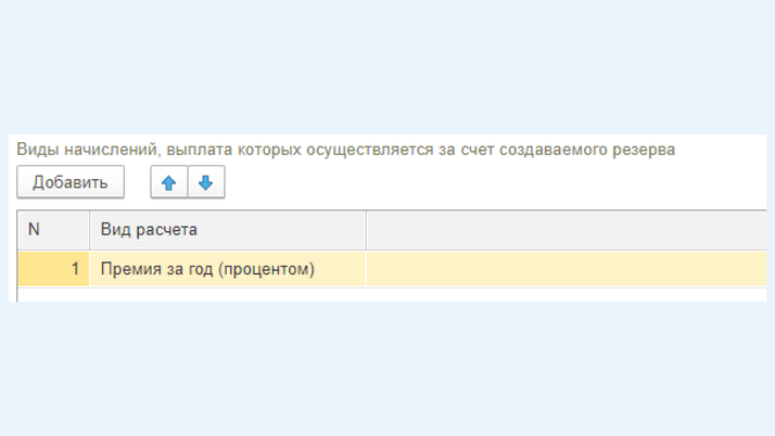 <span>Вид расчета «Премия за год (процентом)»</span>