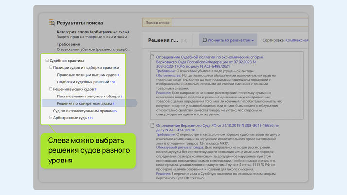<span>Суть каждого дела можно узнать из аннотации</span>